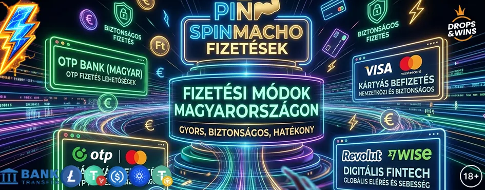 Spinmacho Casino payment methods including crypto and Visa