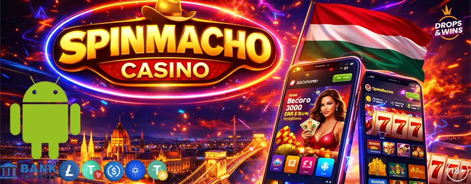 Spinmacho Casino mobile version on smartphone screen