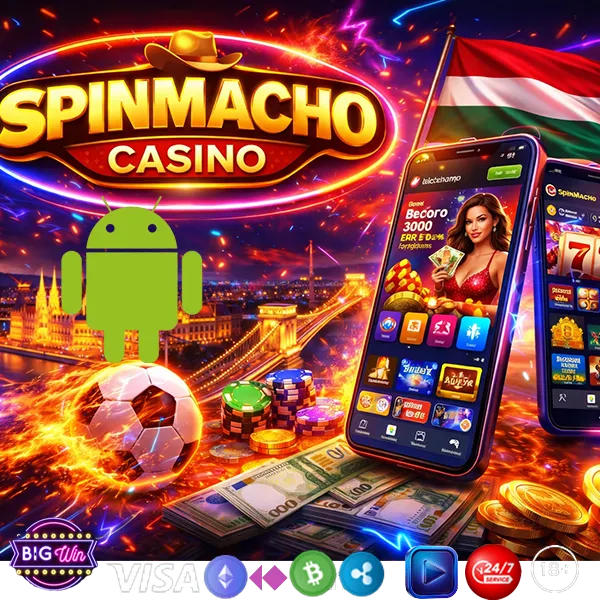 Spinmacho Casino mobile version on smartphone screen